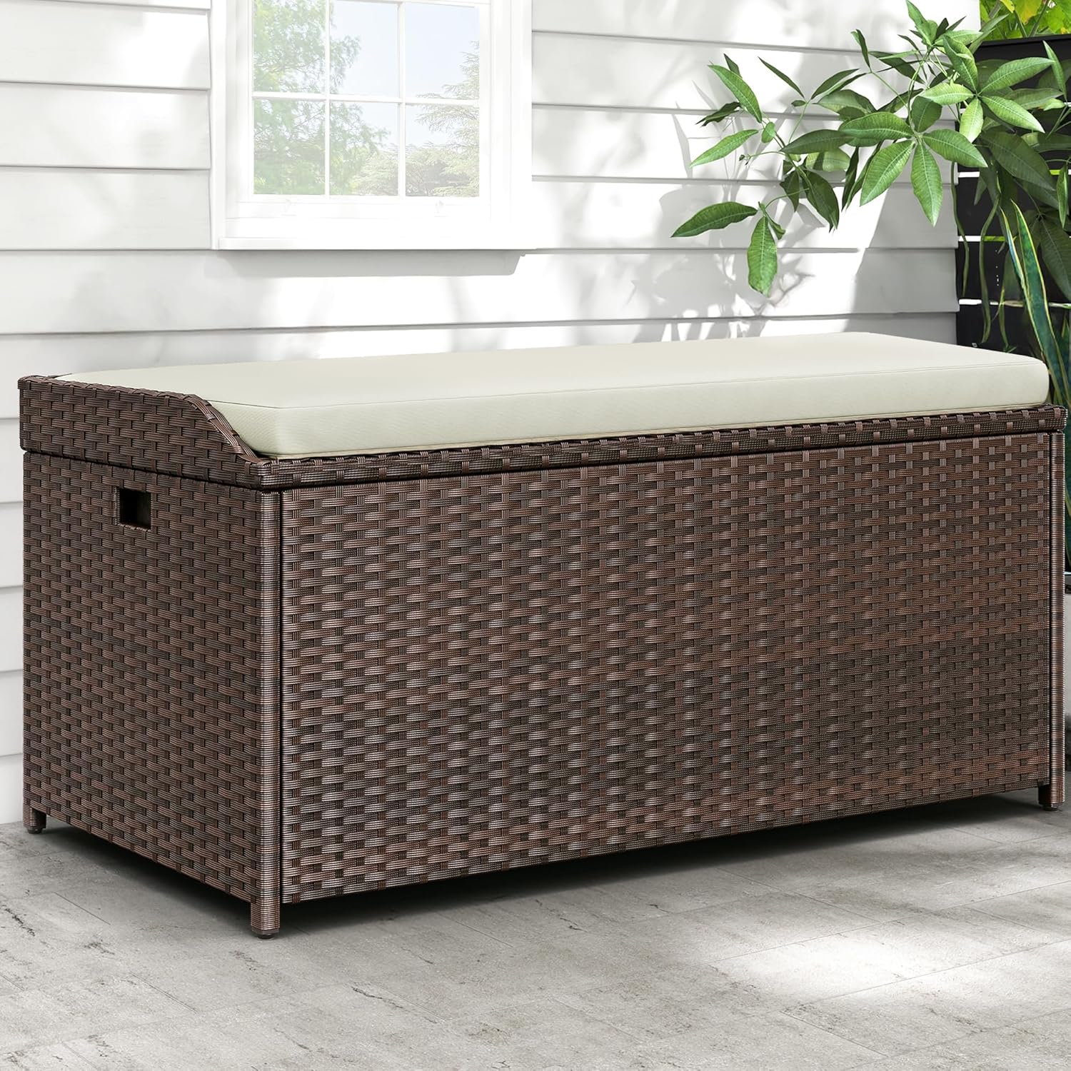 Waterproof Wicker Bench