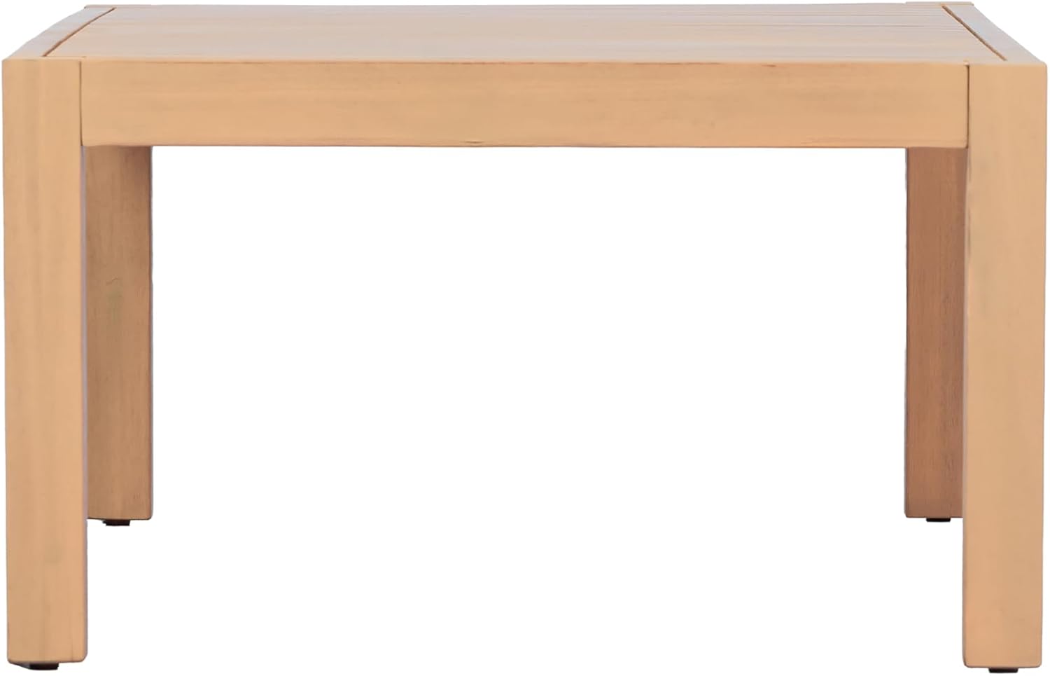 Knight Home Rectangular Acacia Wood Outdoor Coffee Table, Light Teak
