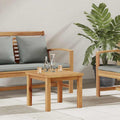 Modern Coffee Table, Patio Wood Side Tea Table, Brown 17.72 x 17.72 x 14.17 in Solid Teak Wood,-613