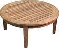 Atlantic Round Teak Outdoor Coffee Table, Natural