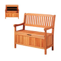 VEVOR Outdoor Storage Bench, 2-Person PE Rattan Storage Bench, 40 Gal Deck Box with Cushion & Side Handle, Supports up to 400 lbs, Outdoor Seating & Porch Decor for Patio Garden Balcony