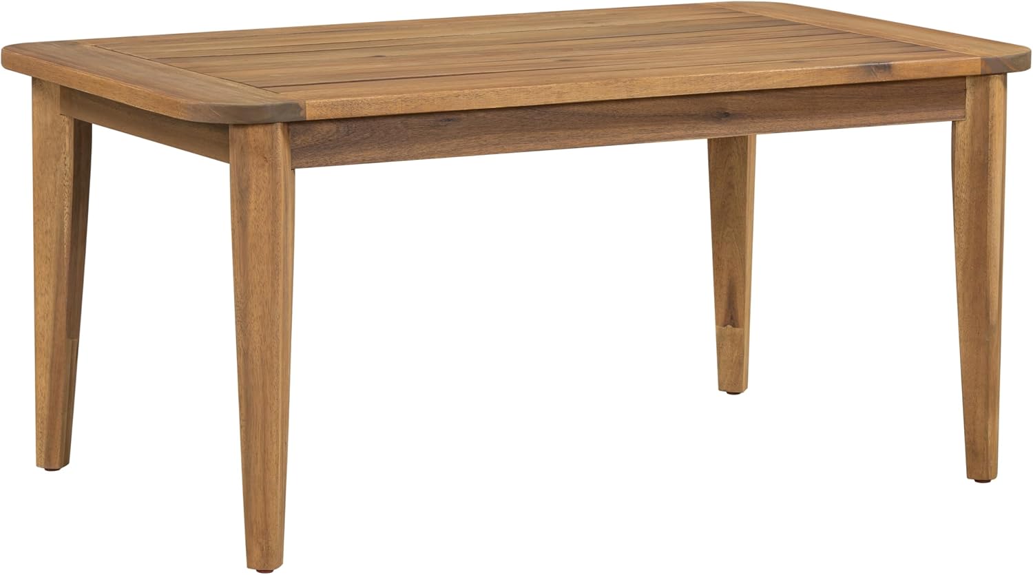 Christopher Knight Home Pula Patio Coffee Table, Acacia Wood Accent Table, Rectangluar End Table, Book Table, Slat Pannel Side Table, Outdoor Acacia Wood Table for Yard Garden Porch Balcony, Teak