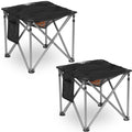 Bolosy Camping Stool Oversized Camping Foot Stool Ottoman Heavy Duty Camp Stool Padded Camping Chair Foot Rest Foldable Footrest