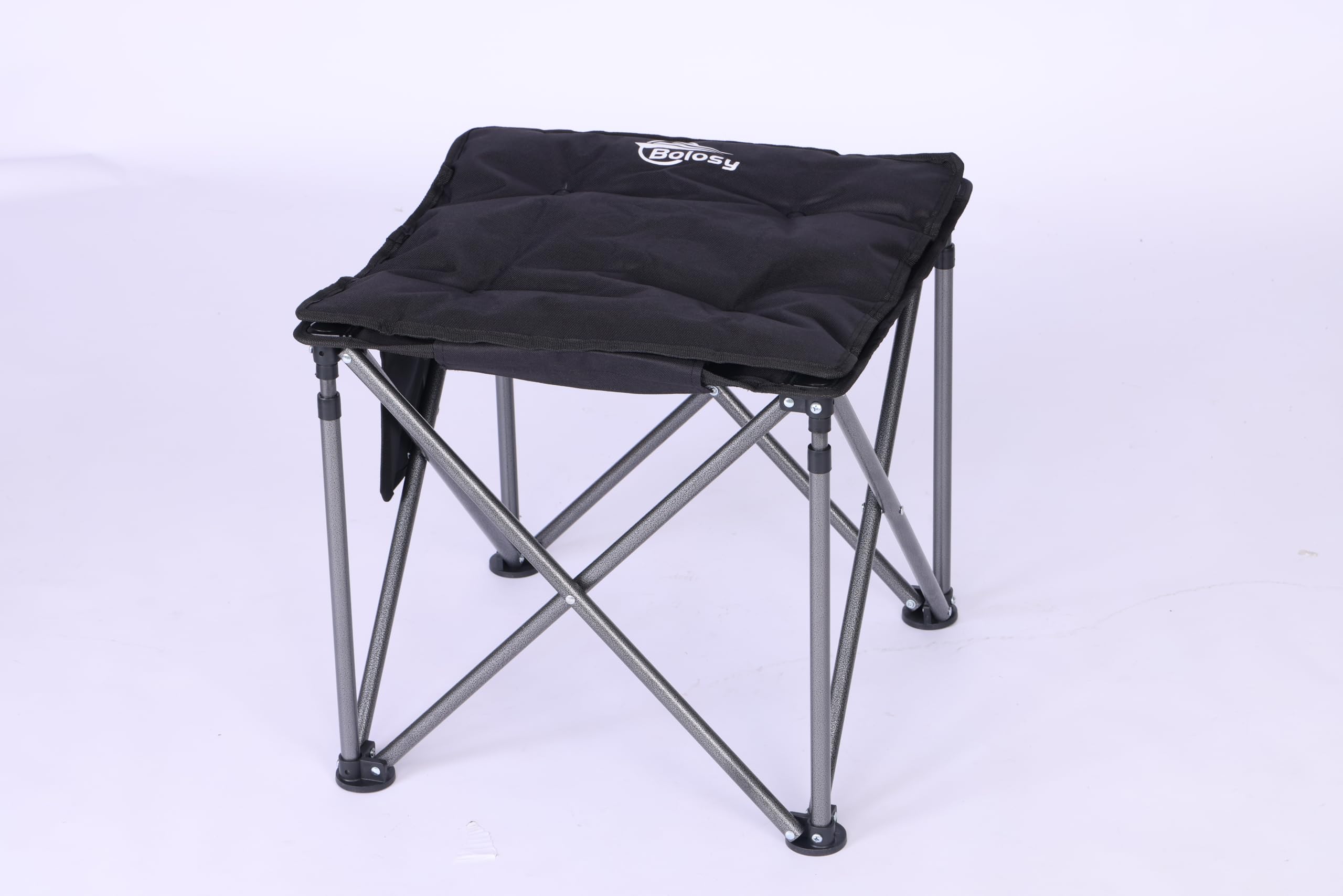 Bolosy Camping Stool Oversized Camping Foot Stool Ottoman Heavy Duty Camp Stool Padded Camping Chair Foot Rest Foldable Footrest