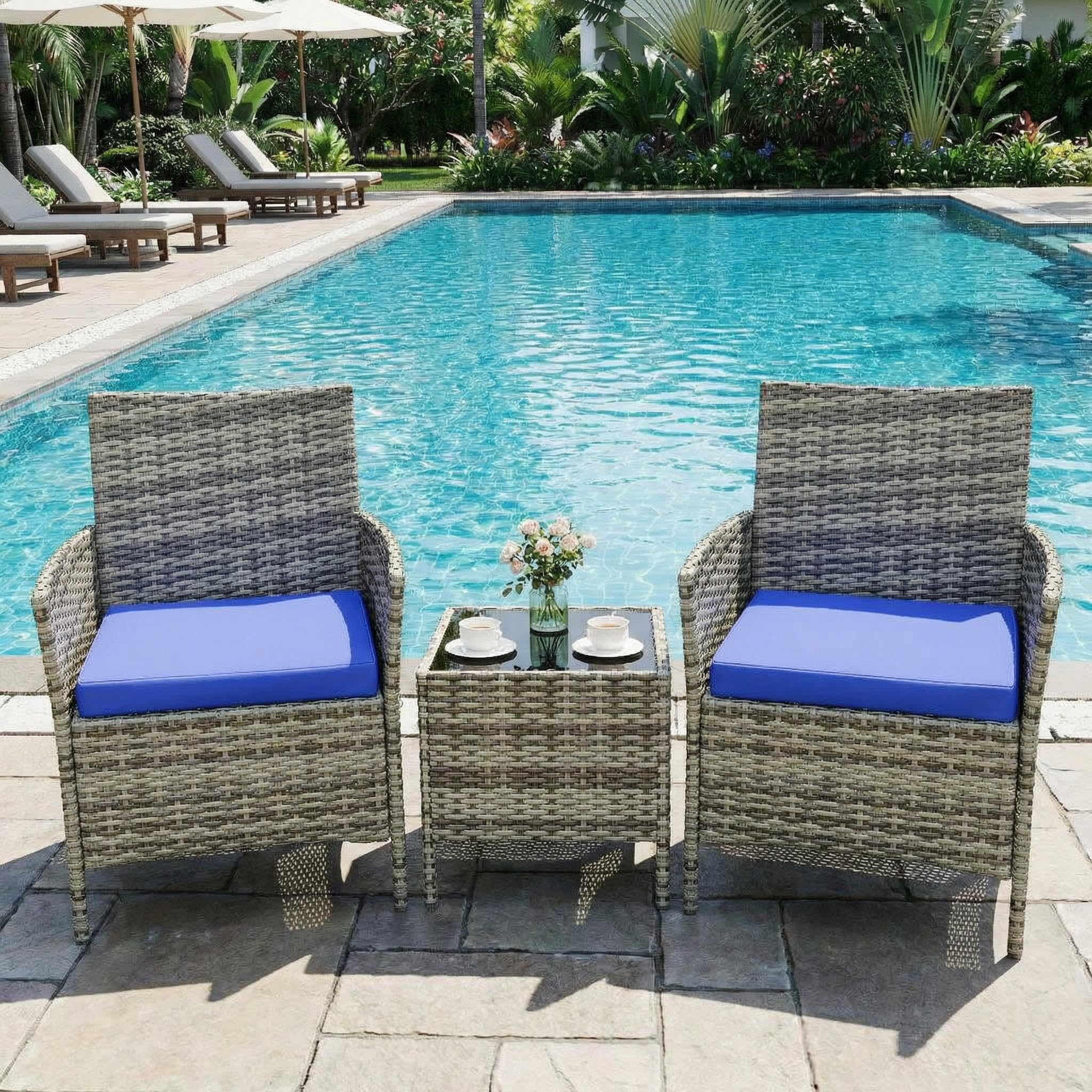 Outdoor Storage Bench with Cushion, Hand-Woven Yellow Wicker Deck Box with Backrest, Large Capacity Patio Storage Seat, Waterproof All-Weather Rattan Bench for Garden, Porch, Poolside