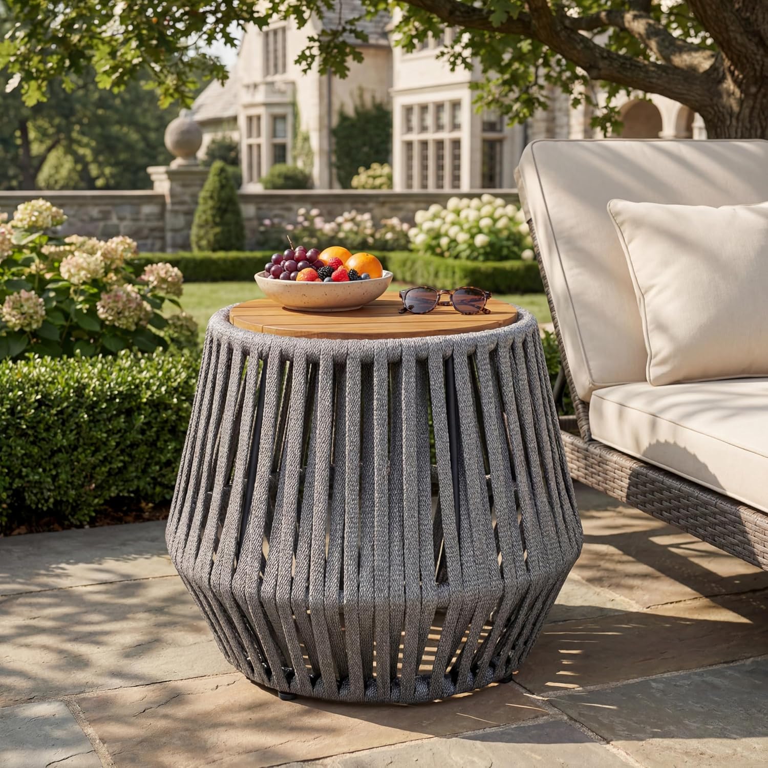 Weather-Resistant Outdoor Side Table for Patio, Deck and Balcony