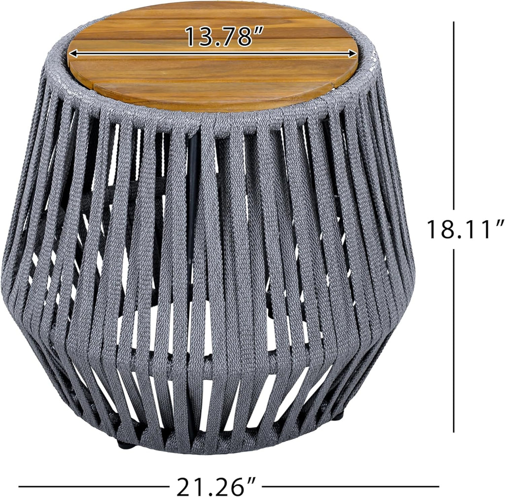 Weather-Resistant Outdoor Side Table for Patio, Deck and Balcony