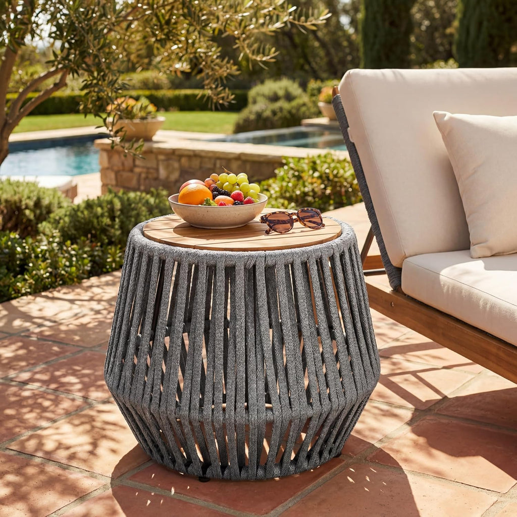 Weather-Resistant Outdoor Side Table for Patio, Deck and Balcony